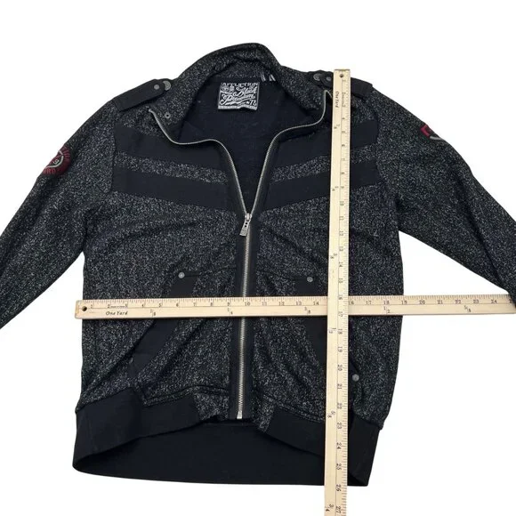 Affliction Black Premium Mens Zip-Up Jacket Size M